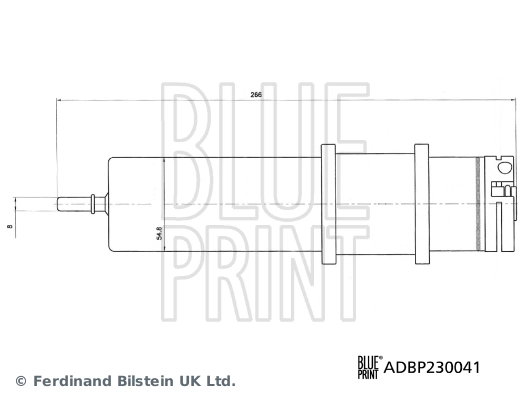 Фільтр тонкого очищення палива Blue Print ADBP230041 ціна, від 26.32 USD