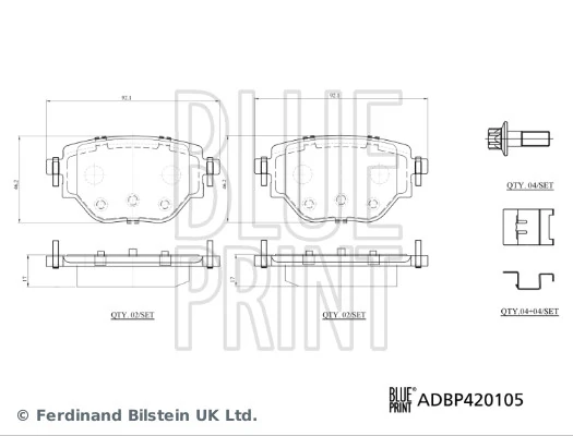 1681449980 Opel Колодки гальмівні задні, дискові