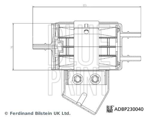 Фільтр тонкого очищення палива Blue Print ADBP230040 ціна, від 41.67 USD