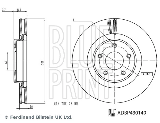 Диск переднього гальма Power Stop JBR1559EVC ціна, від 78.72 USD