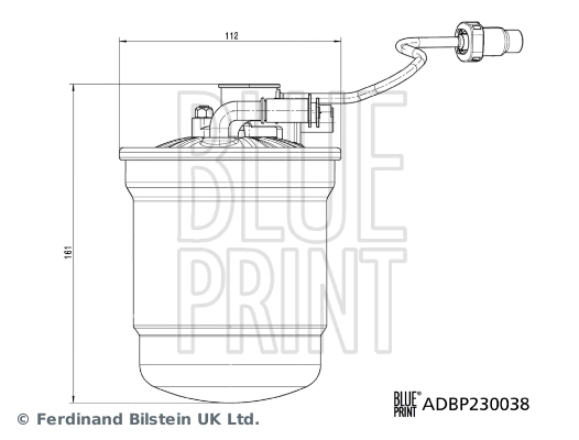 Фільтр тонкого очищення палива Hmpx HMPJX619155AC ціна, від 94.83 USD