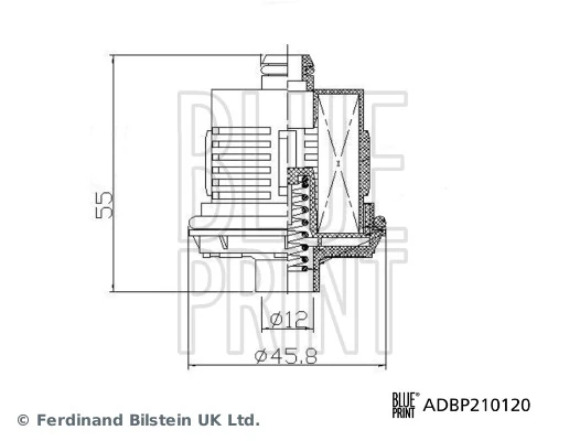 Фільтр гідравлічної системи Wahler DS120456 ціна, від 28.91 USD