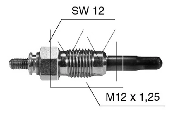 Свіча накалу Magneti Marelli PX66 ціна, від 4.34 USD