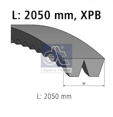 Клиновий ремінь Mercedes A0129975792 ціна, від 81.35 USD