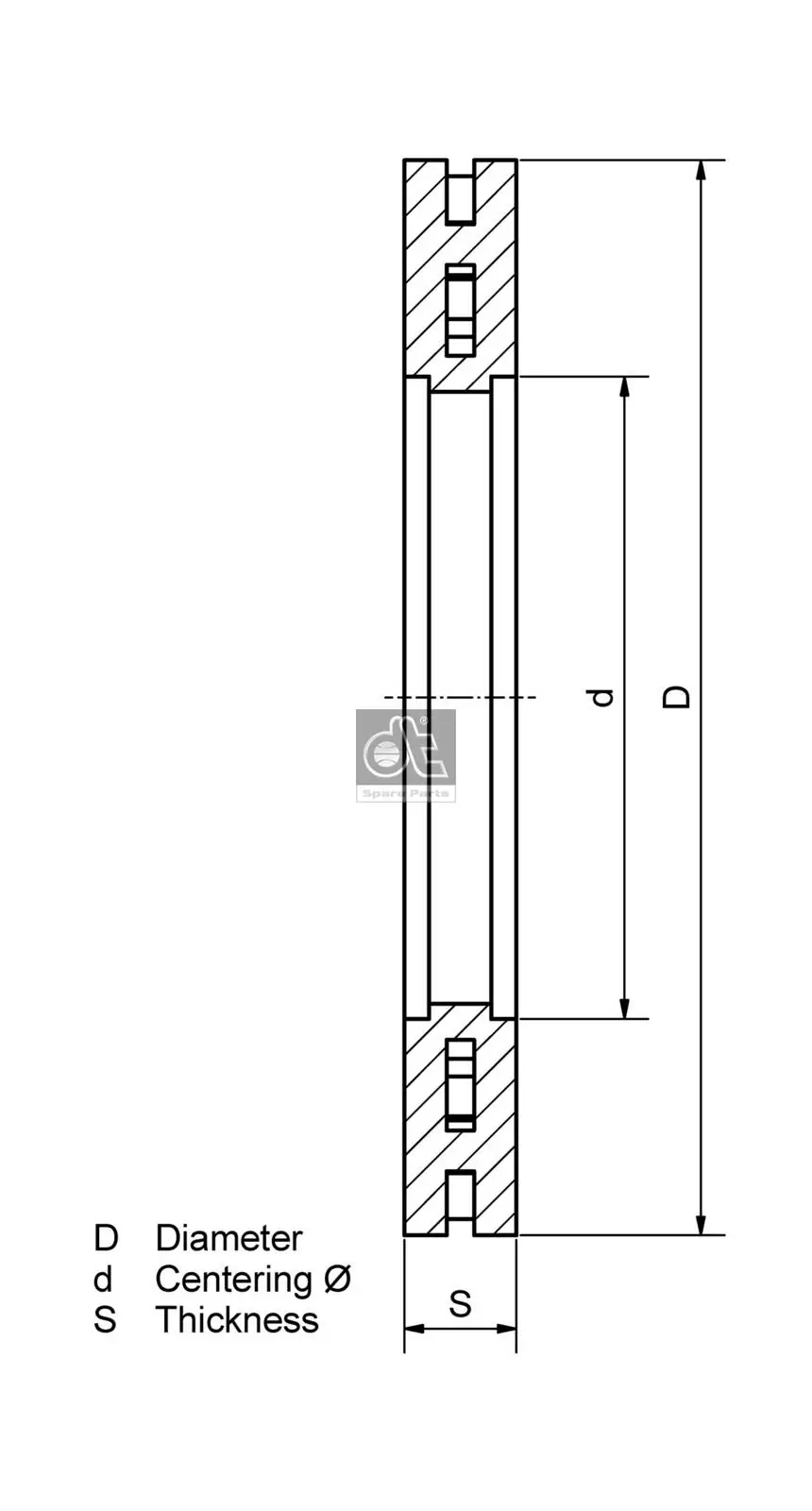 Гальмівні диски 1034105 Diesel Technic