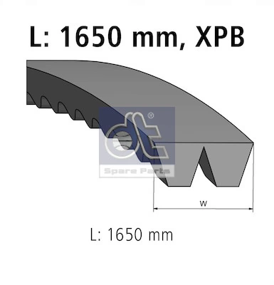 Клиновий ремінь Continental/Siemens 2XPB1650 ціна, від 64.25 USD
