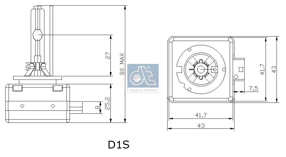 Лампочка ксеноновая Diesel Technic 332943 ціна, від 37.12 USD