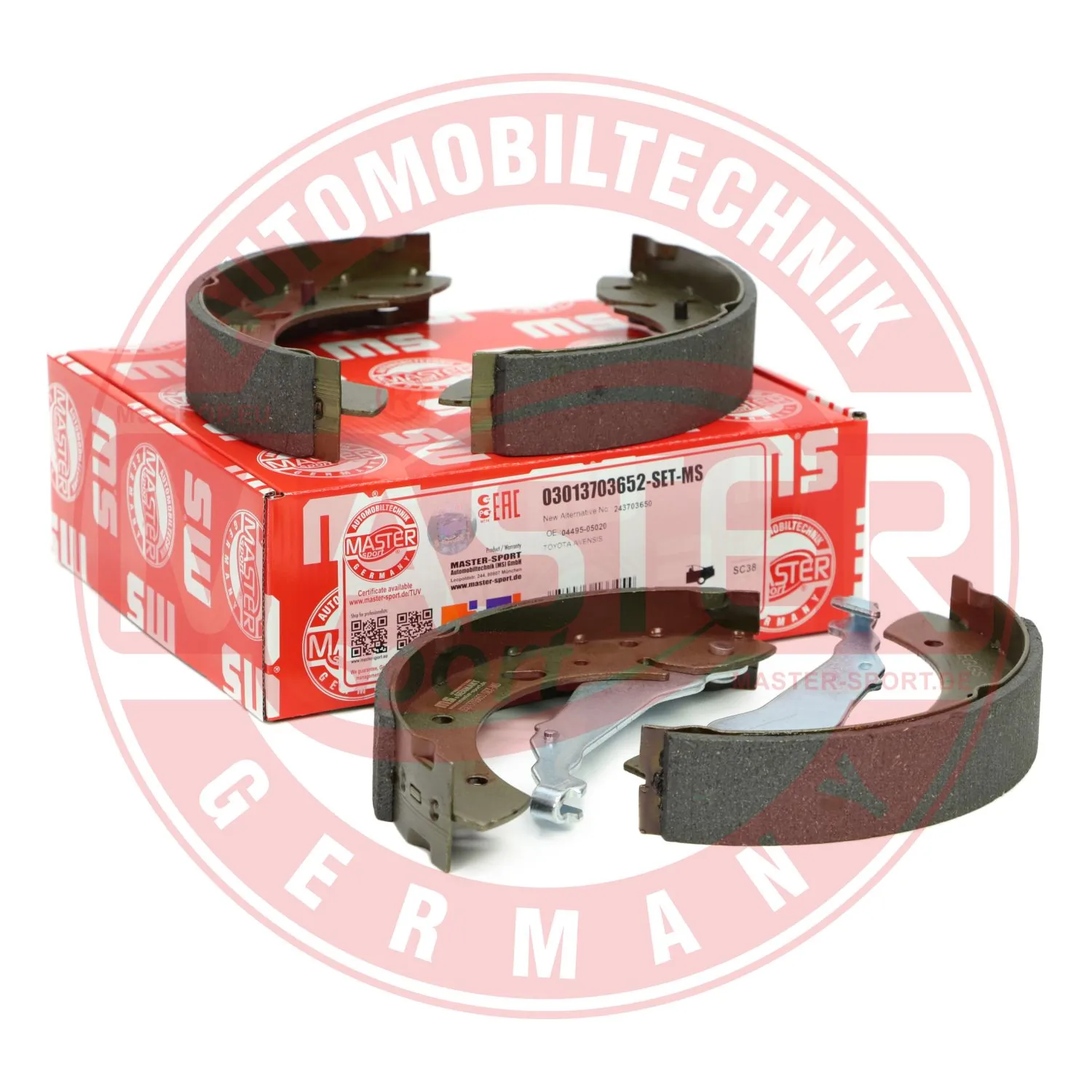 Купити 03013703652SETMS Master-sport Колодки гальмові задні, барабанні