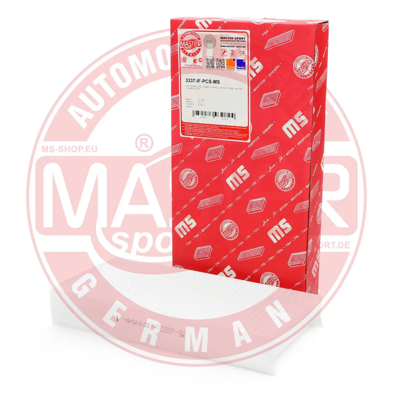 Фільтр повітряний обігрівача Master-sport 3337IFPCSMS ціна, від 4.96 USD