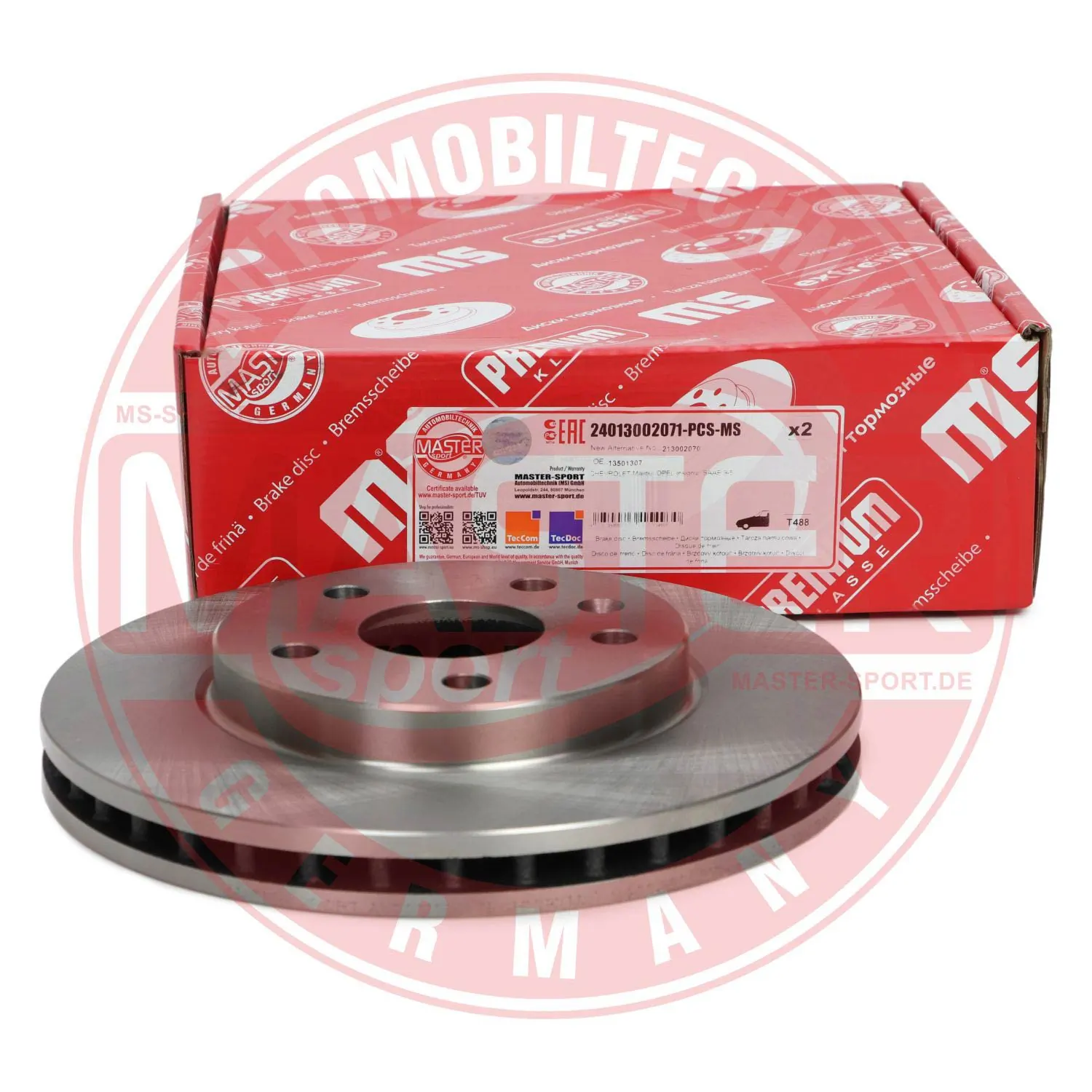 Диск переднього гальма Master-sport 24013002071PCSMS ціна, від 57.55 USD