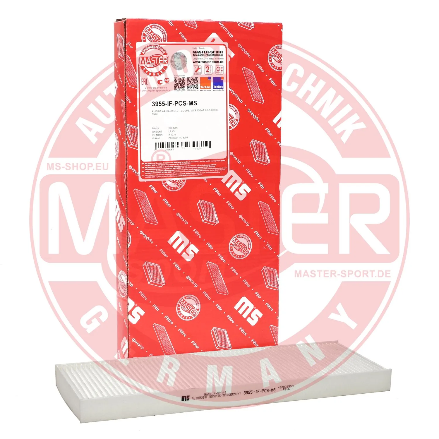 Фільтр повітряний обігрівача Master-sport 3955IFPCSMS ціна, від 5.41 USD