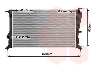 Купити A4205001300 Mercedes Радіатор двигуна