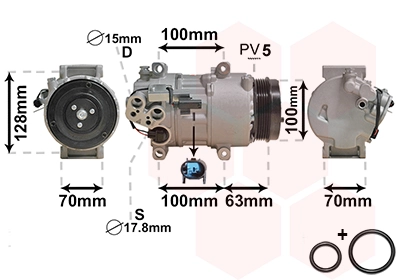 3000K404 VAN Wezel Компресор холодоагенту