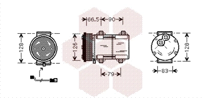 Компресор системи кондиціювання Ford Escort VI хетчбек (GAL) (1992 - 1995) ціна, від 42.60 USD
