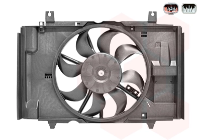 Купити 50W140 FPS Дифузор радіатора кондиціонера, в зборі з крильчаткою і двигуном