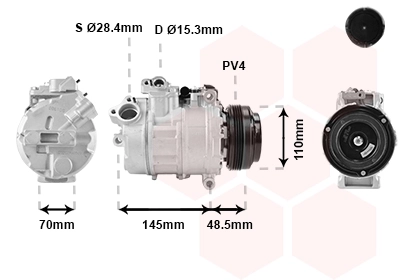 Компресор системи кондиціювання Polcar SKK039 ціна, від 48.37 USD