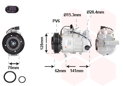 Компресор кондиціонера NIS890921 Nissens
