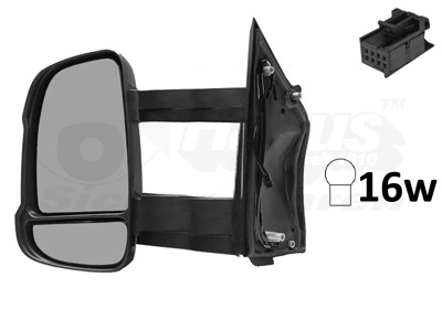  Ліве бокове дзеркало Peugeot Boxer 3