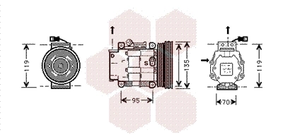 Компресор системи кондиціювання Toyota 883201712084 ціна, від 106.50 USD