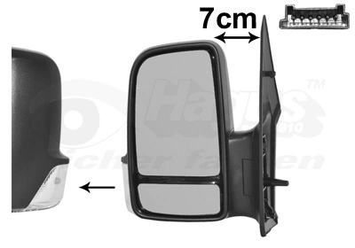  Ліве бокове дзеркало Mercedes Sprinter 