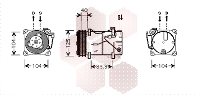 Купити Компресор кондиціонера Volvo 940  944