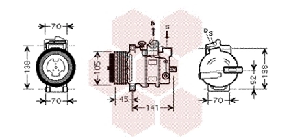 Купити 4711467 Denso Компресор кліматичної установки