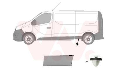 Накладка заднього лівого крила 93868749 Peugeot/Citroen