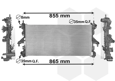 Радіатор 1366650080 Fiat/Alfa/Lancia