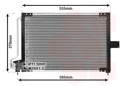 Радіатор кондиціонера AC169000S Mahle Original