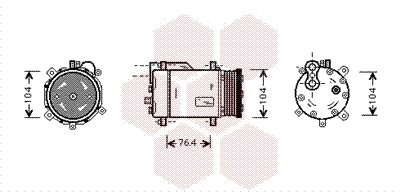 Компресор системи кондиціювання Volkswagen Polo III седан (6KV2) (1995 - 2001) ціна, від 50.68 USD
