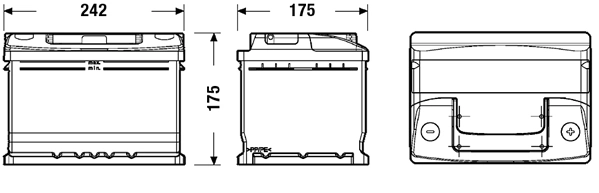 CC542 Exide Авто акумулятор