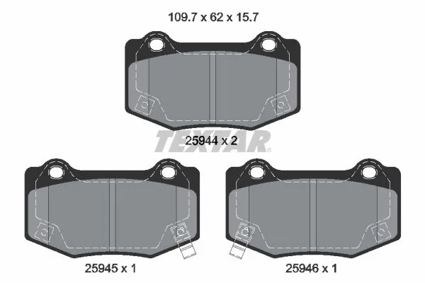Купити 22847817 Opel Задні колодки