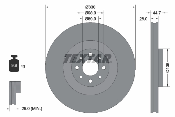 986479648 Bosch Гальмо дискове переднє