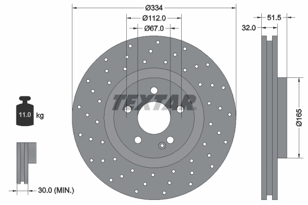 Купити A1294212312 Mercedes Ротор гальмівний
