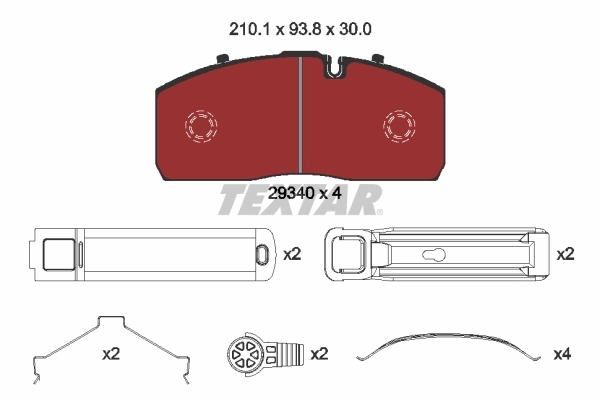 Задні гальмівні колодки SBP 07P29340 ціна, від 107.55 USD