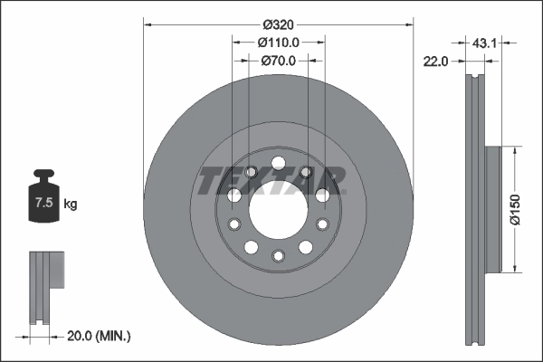Купити 50546509 Fiat/Alfa/Lancia Диск заднього гальма