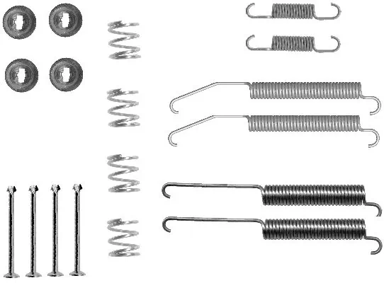 Купити MB008450 Mitsubishi Монтажний комплект задніх барабанних колодок