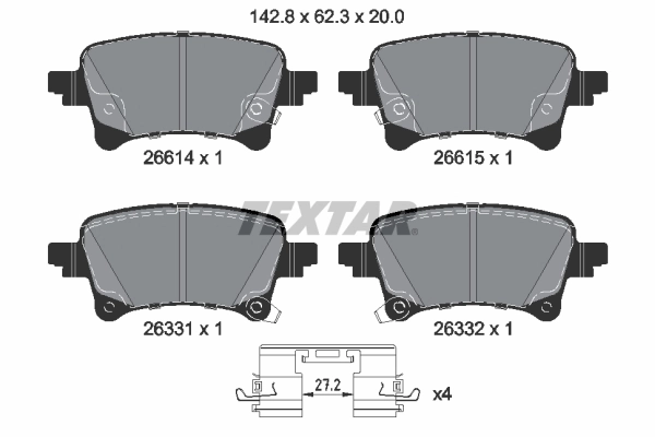 Купити 172233 Power Stop Задні колодки