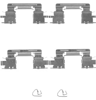 Ремкомплект передніх гальм 1613 Quick Brake
