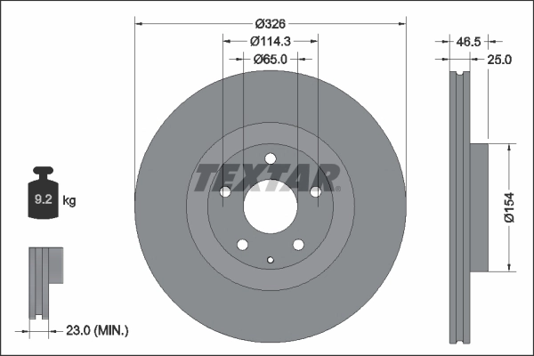 Диск переднього гальма Bosch 0986479J27 ціна, від 56.82 USD