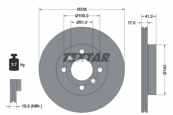 Диск гальмівний передній Renault (RVI) 402068279R
