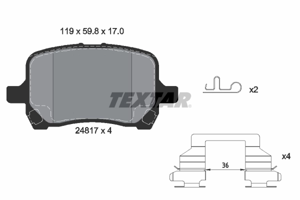 Гальмівні колодки General Motors 22820407 ціна, від 44.82 USD