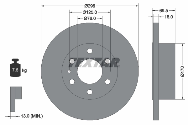 Купити 7188080 Iveco Диск заднього гальма