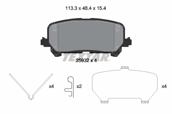 43022TG7A00 Honda Колодки гальмівні задні, дискові