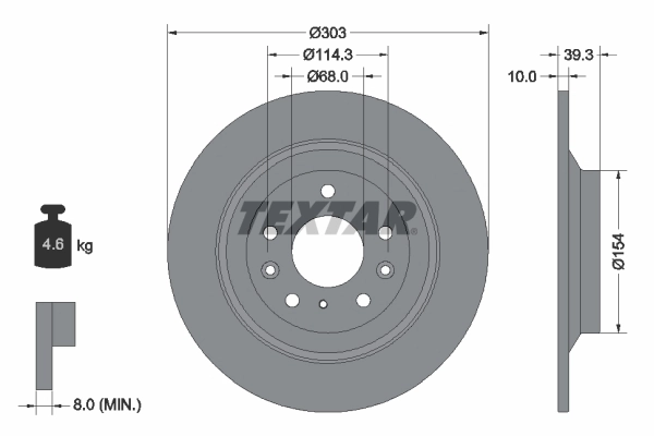 Задні дискові гальма Mazda DGJ626251 ціна, від 27.15 USD