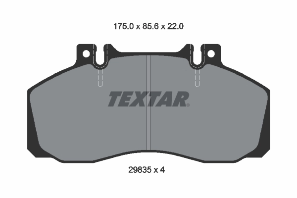 2983506 Textar Колодки гальмівні задні, дискові