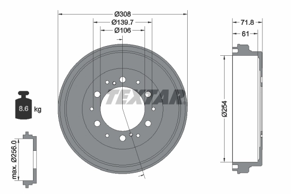 4243126190 Toyota Барабан гальмівний задній