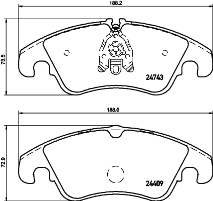 Гальмівні колодки VALEO 302496 ціна, від 54.15 USD
