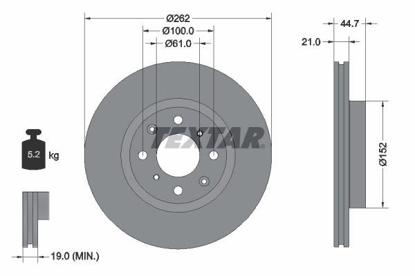 45251TZAJ00 Honda Гальмо дискове переднє
