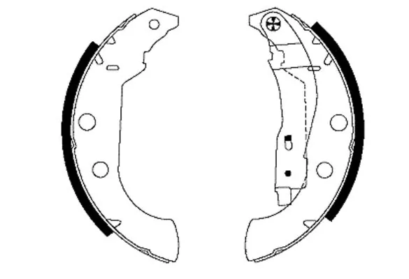 Колодки гальмові задні, барабанні 424255 Peugeot/Citroen